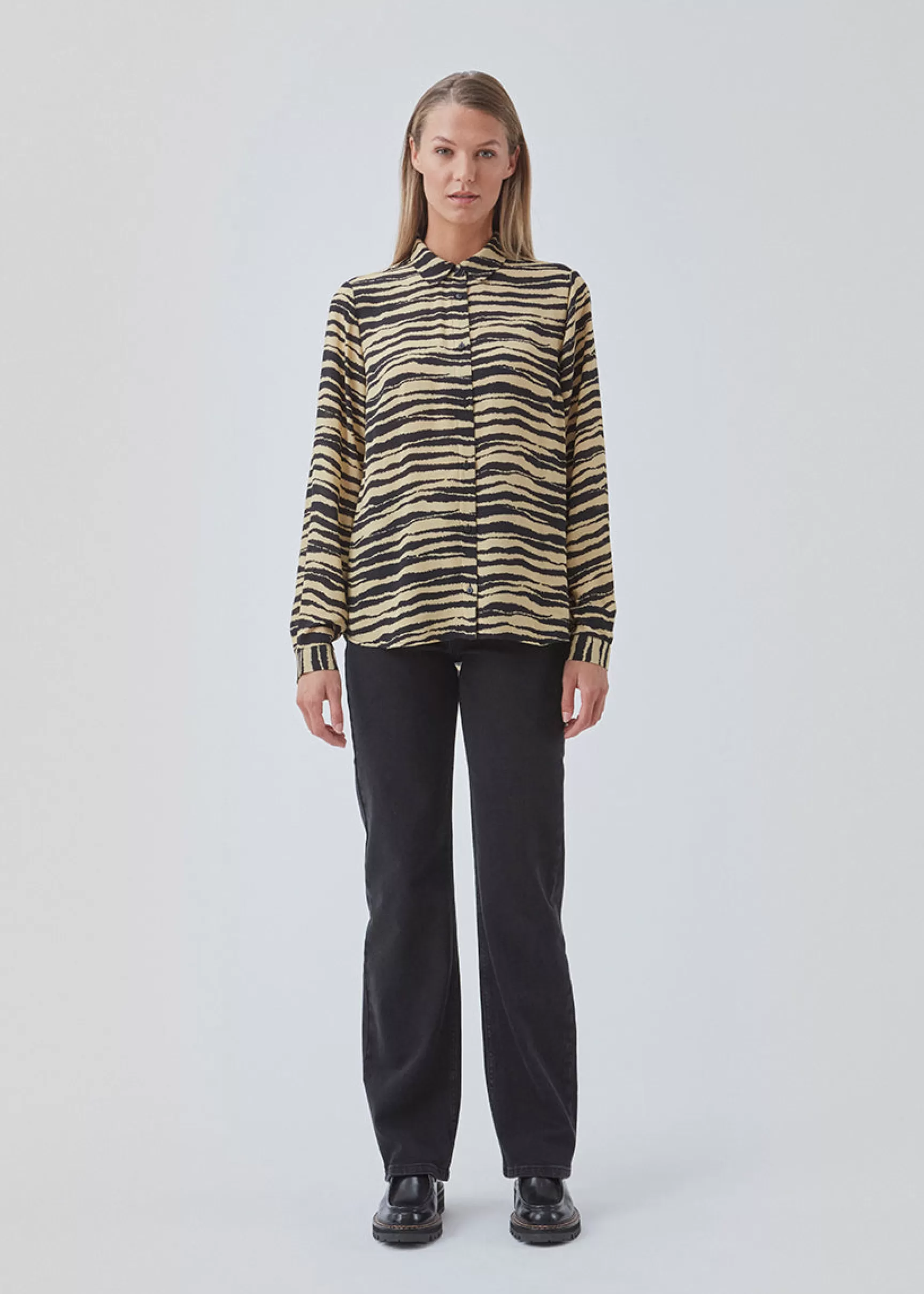 Flash Sale Modström BeckyMD print shirt - Moonstone Tiger MoonstoneTiger