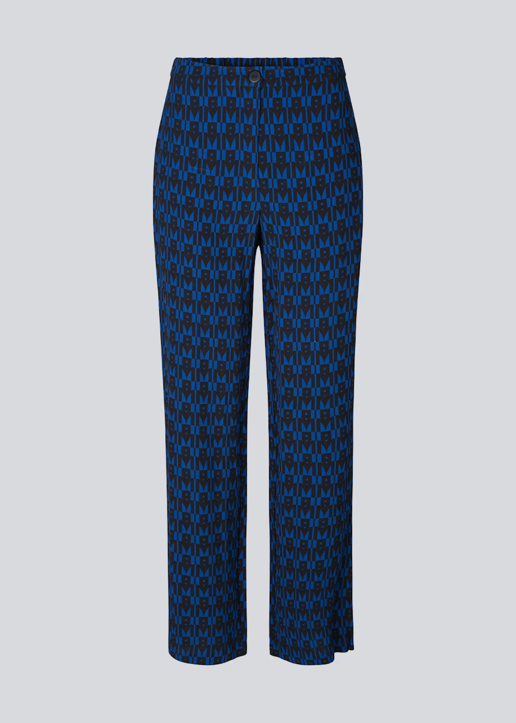 Discount Modström BorysMD print pants - Graphic Heart Bright Ocean GraphicHeartBrightOcean