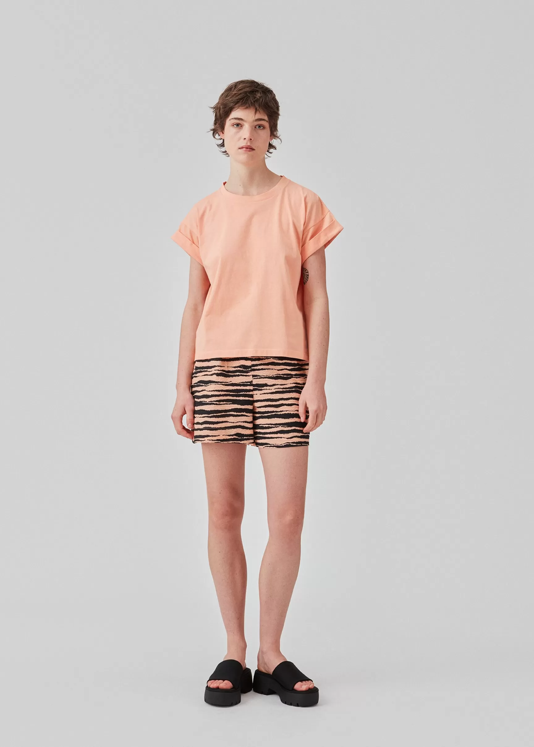 Sale Modström BrazilMD short t-shirt - Peach Nectar PeachNectar