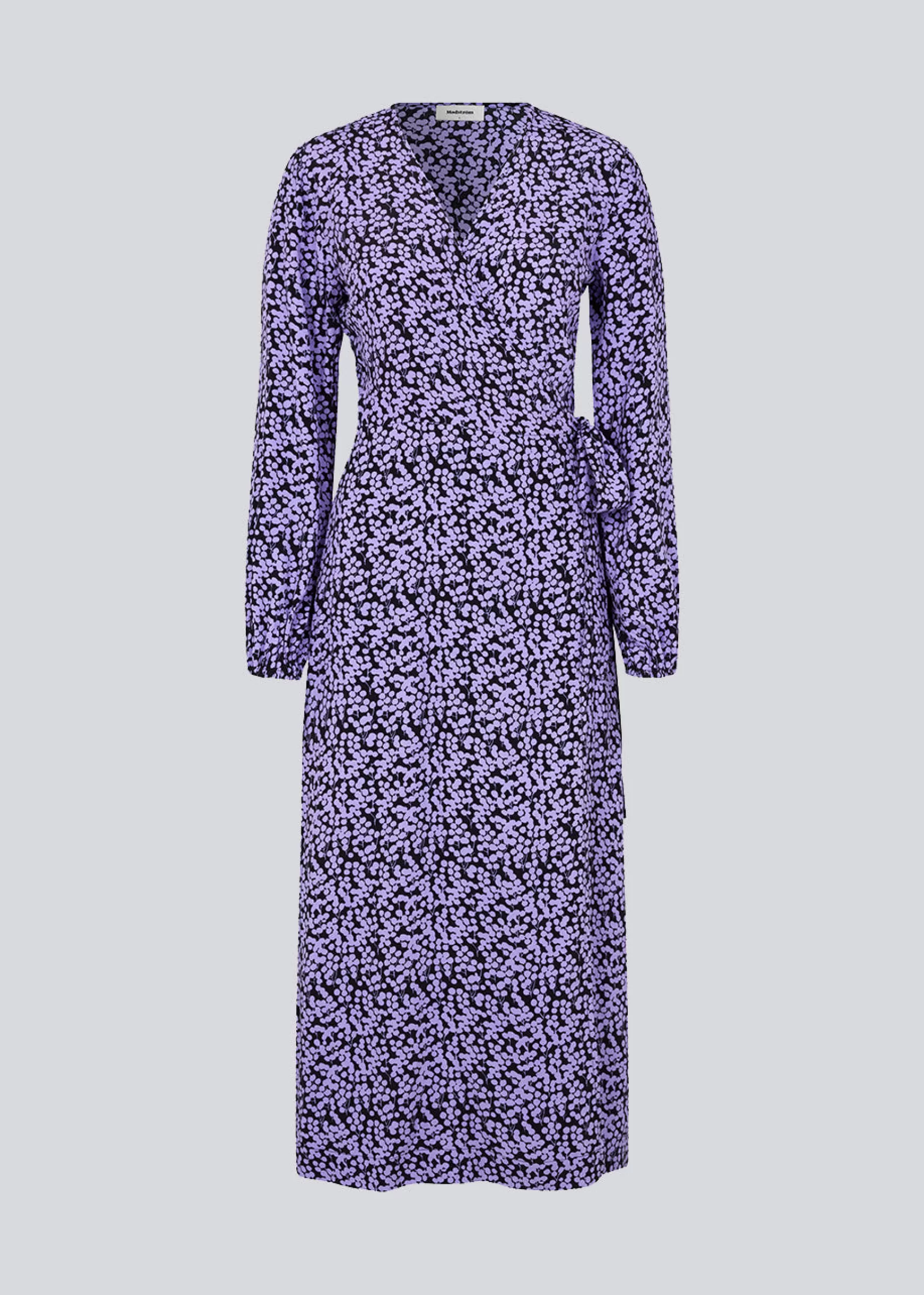 Sale Modström ChesliMD print wrap dress - Purple Flower Buds PurpleFlowerBuds