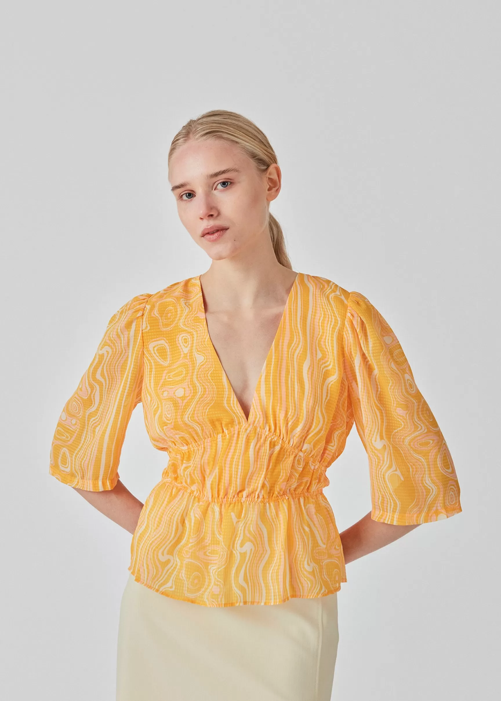 Hot Modström DonteMD print top - Peachy Swirl PeachySwirl