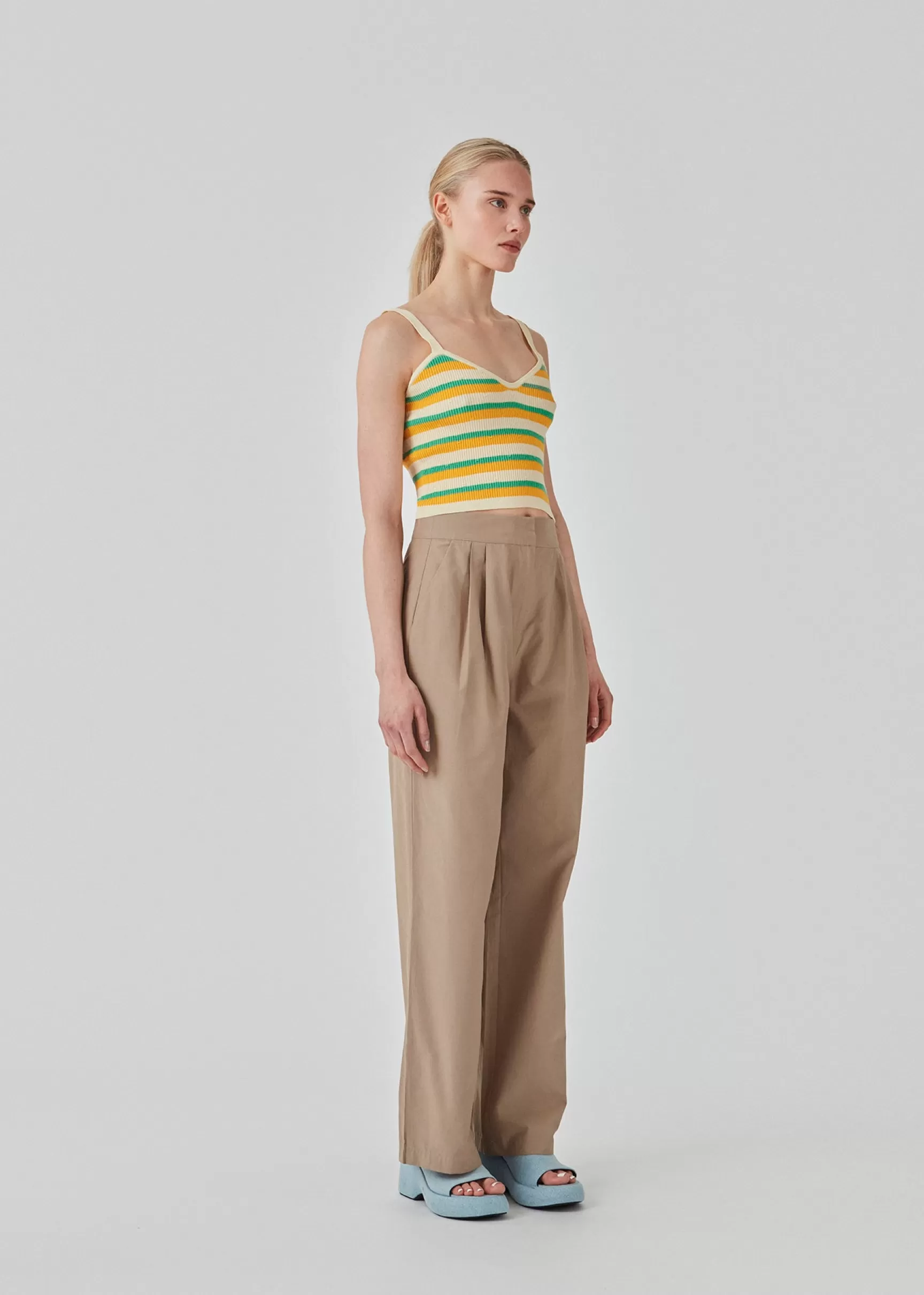 Clearance Modström DorisMD top - Jade Gold Stripe JadeGoldStripe