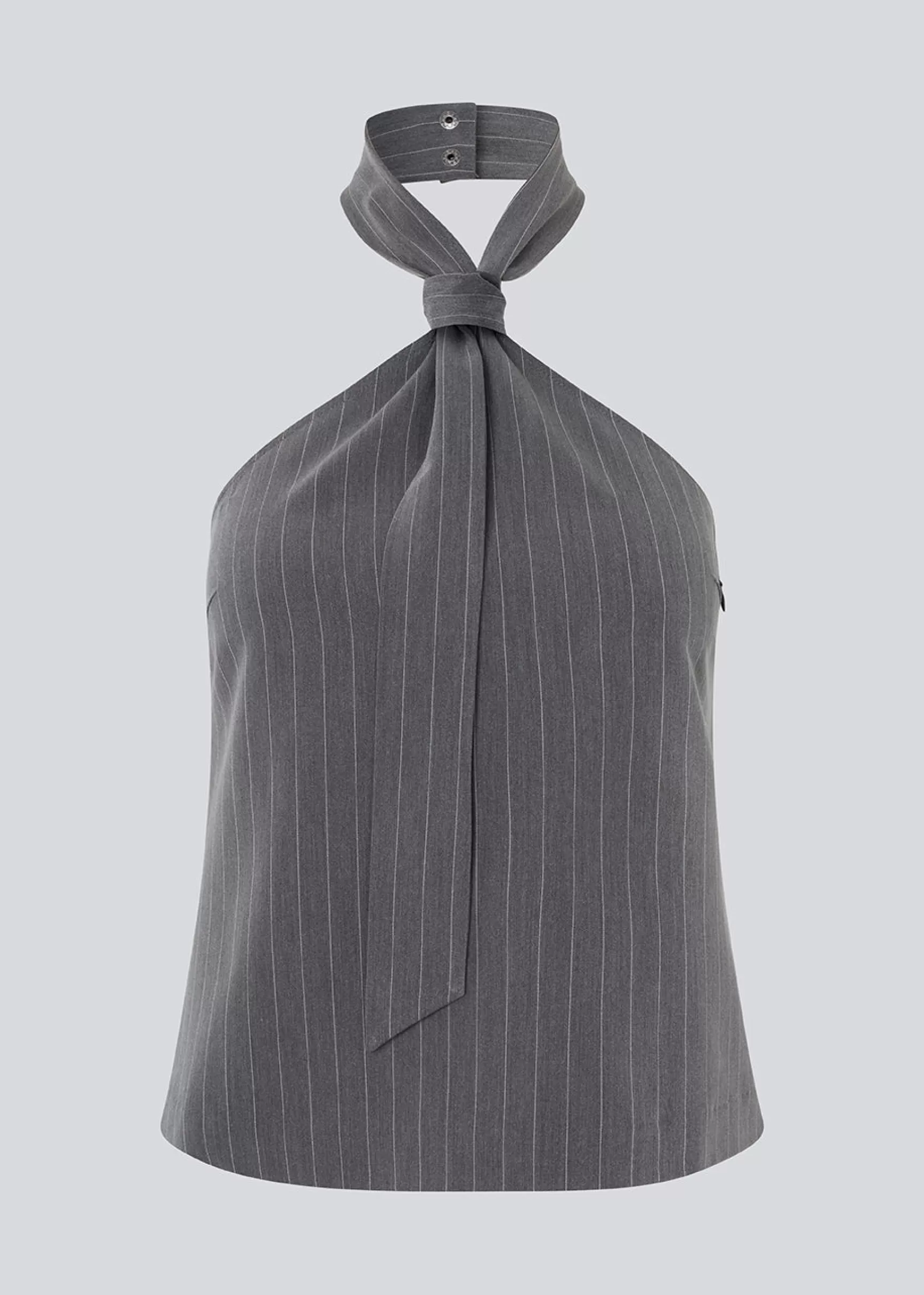 Sale Modström EmiliaMD tie top - Grey Pinstripe GreyPinstripe