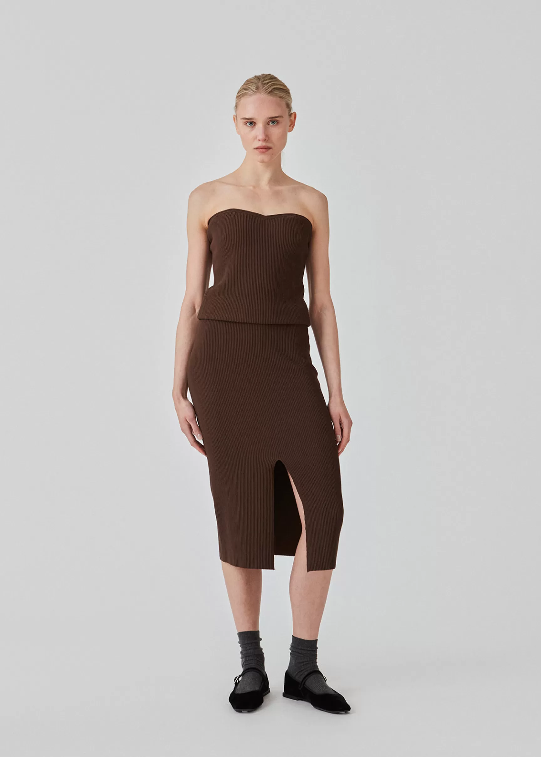 Cheap Modström FainaMD skirt - Dark Coffee DarkCoffee