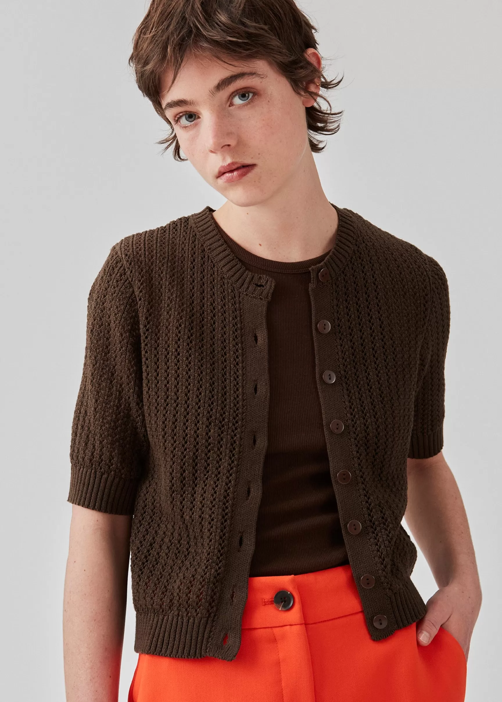 Sale Modström FaxonMD cardigan - Dark Coffee DarkCoffee