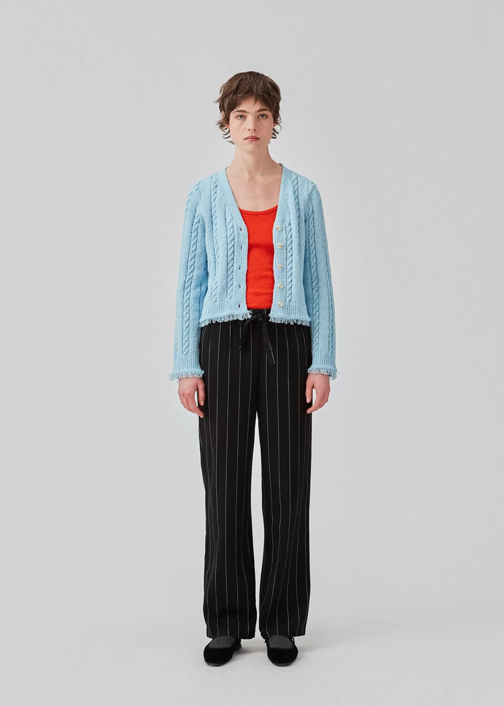 Outlet Modström FinaMD cardigan - Cool Blue CoolBlue