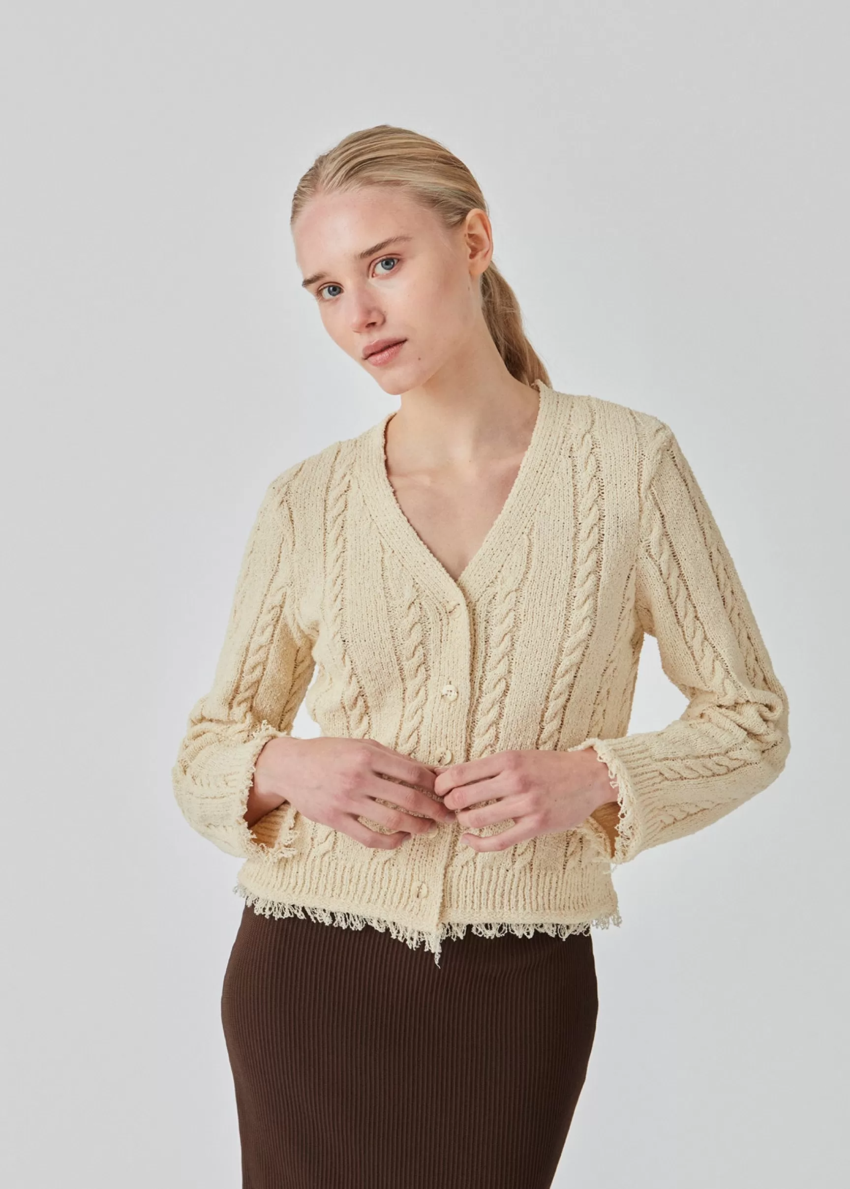 New Modström FinaMD cardigan - Summer Sand SummerSand