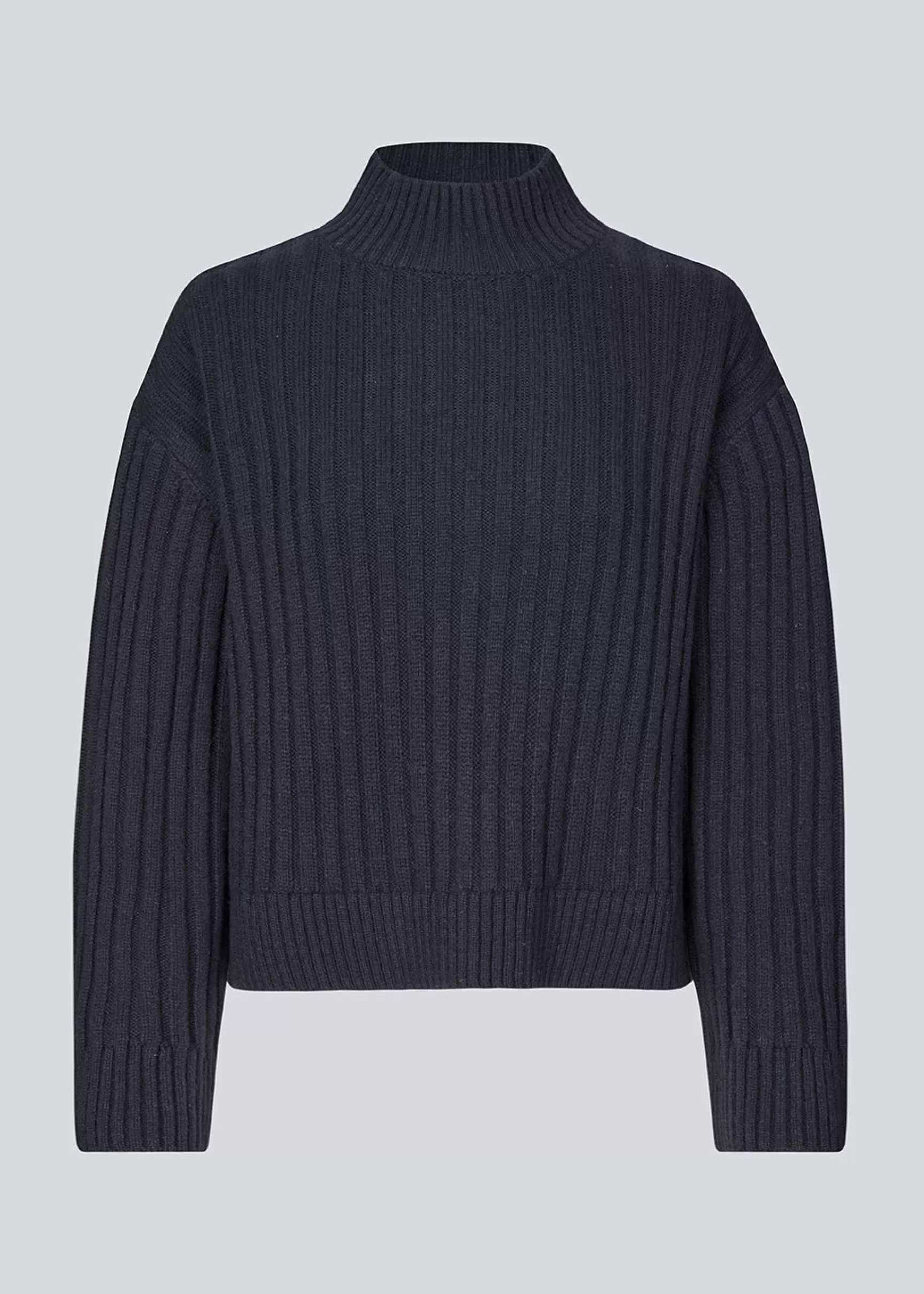 Discount Modström FultonMD rib t-neck - Navy Sky NavySky