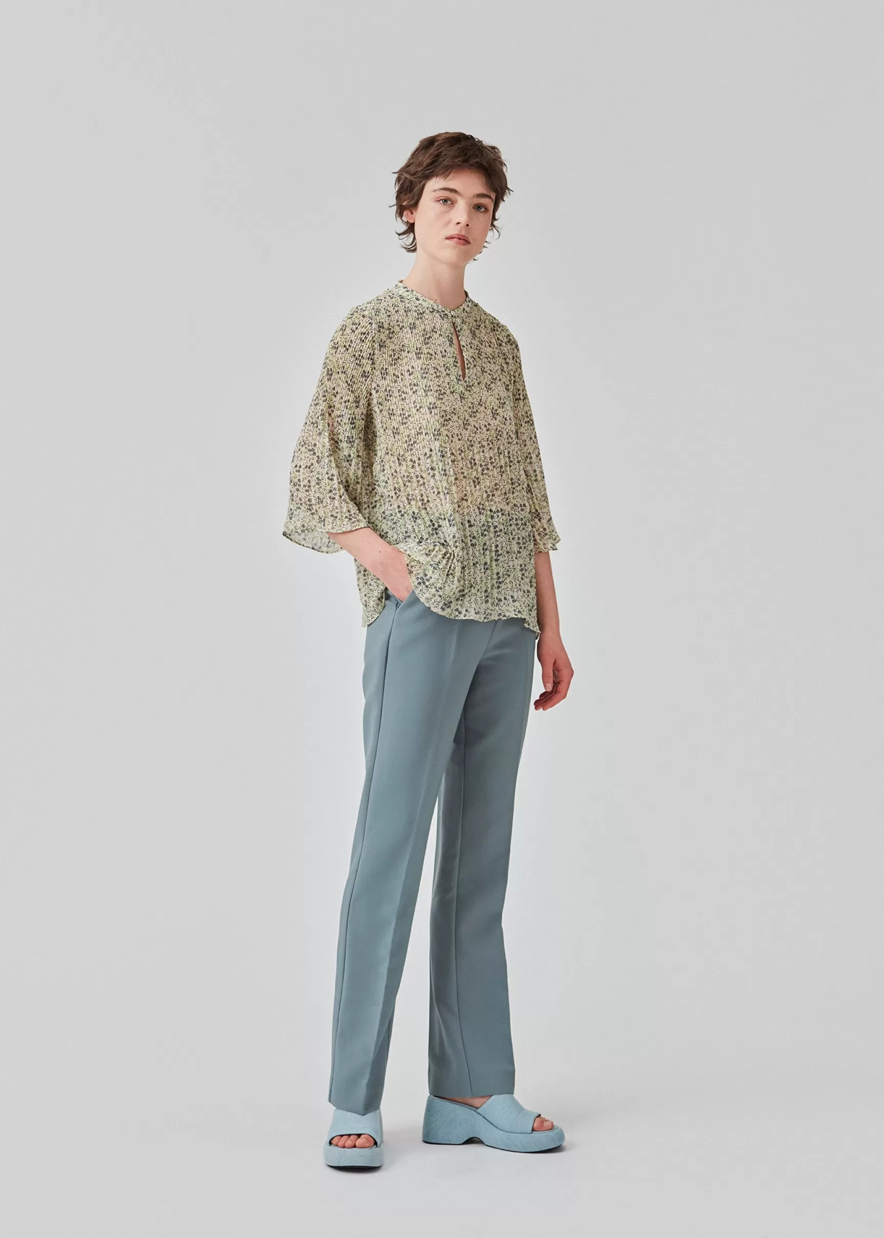 Flash Sale Modström Gale straight pants - Stormy Sea StormySea