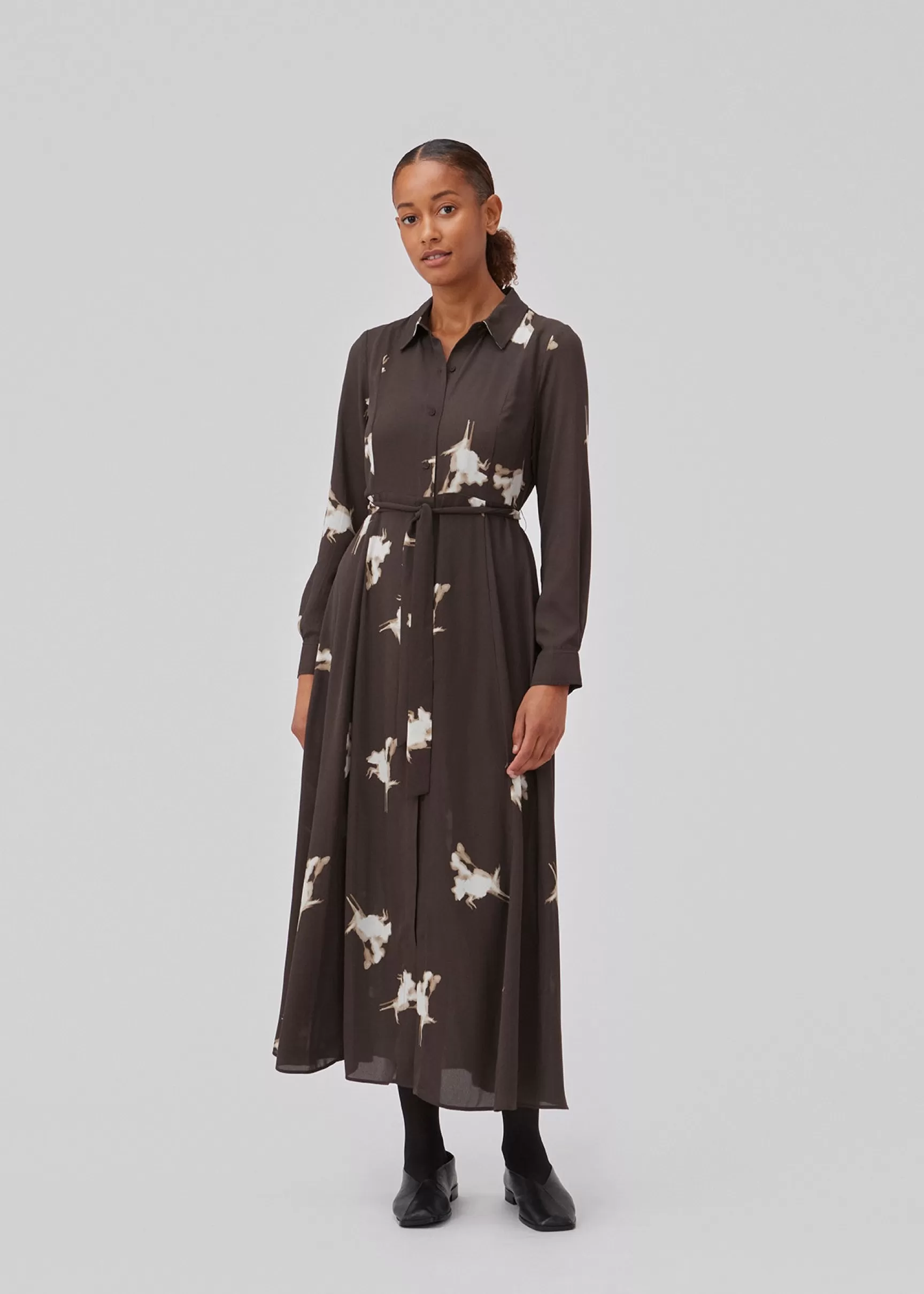 Discount Modström GomoMD print dress - Chocolate Fleur ChocolateFleur