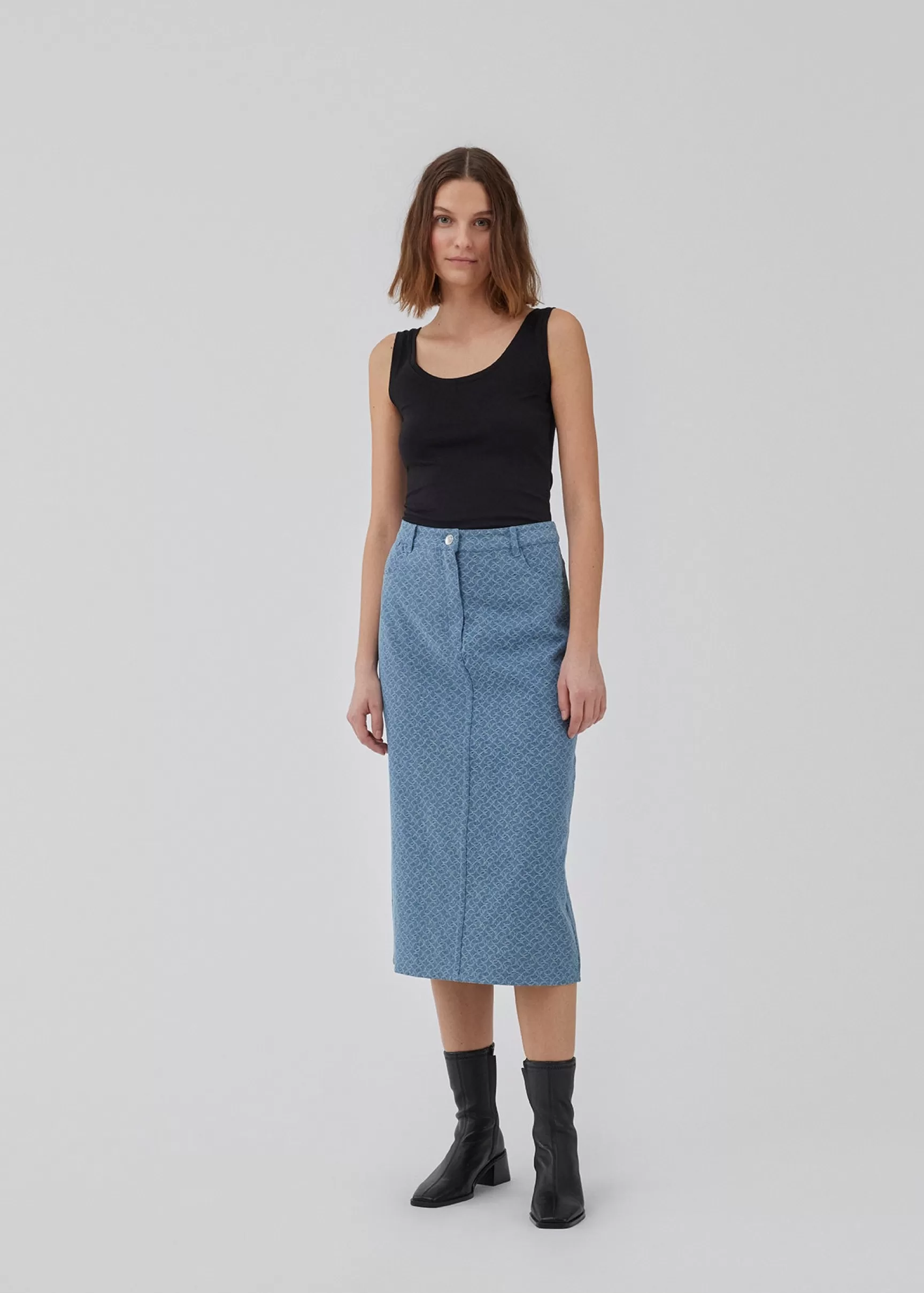 Cheap Modström HennesyMD skirt - Structured Medium Blue StructuredMediumBlue