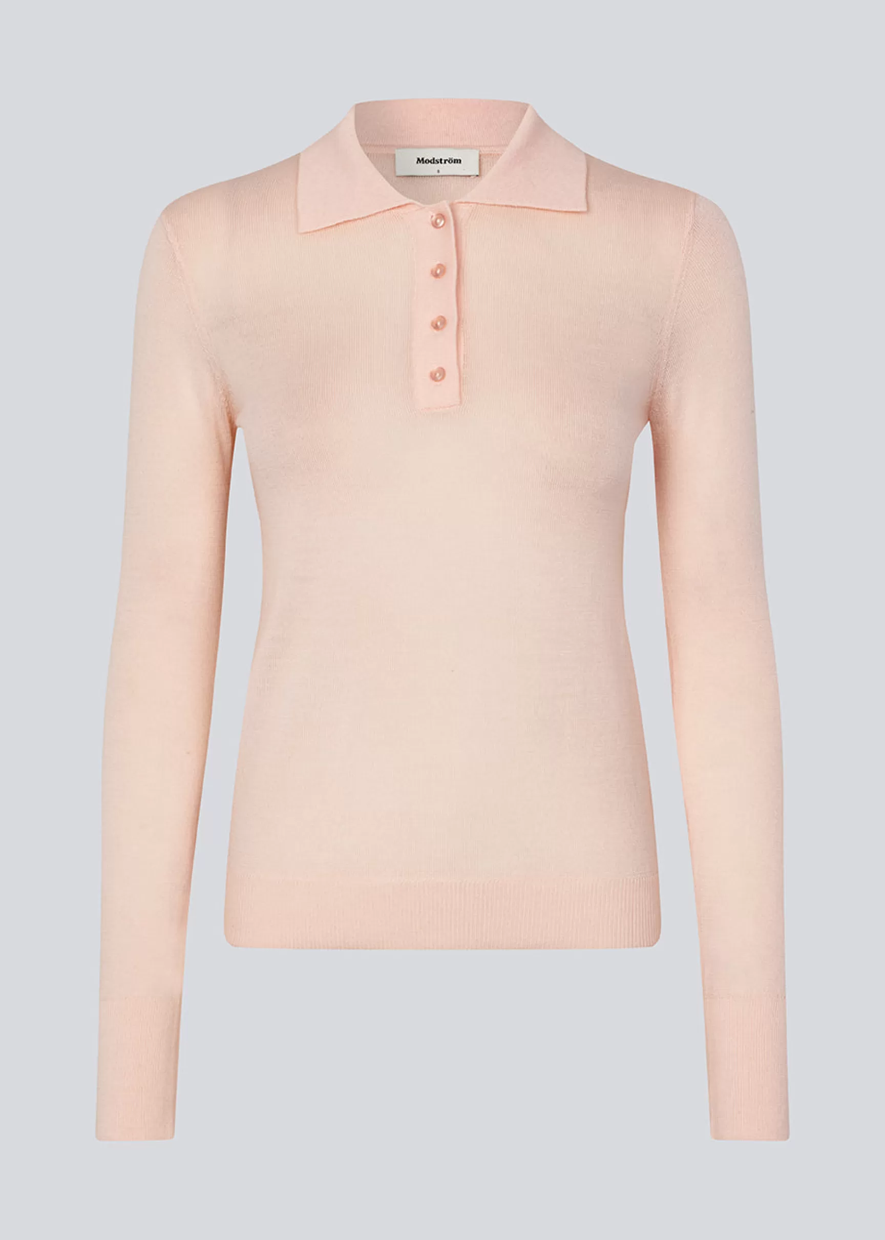 Store Modström HirokiMD polo - Pale Pink PalePink