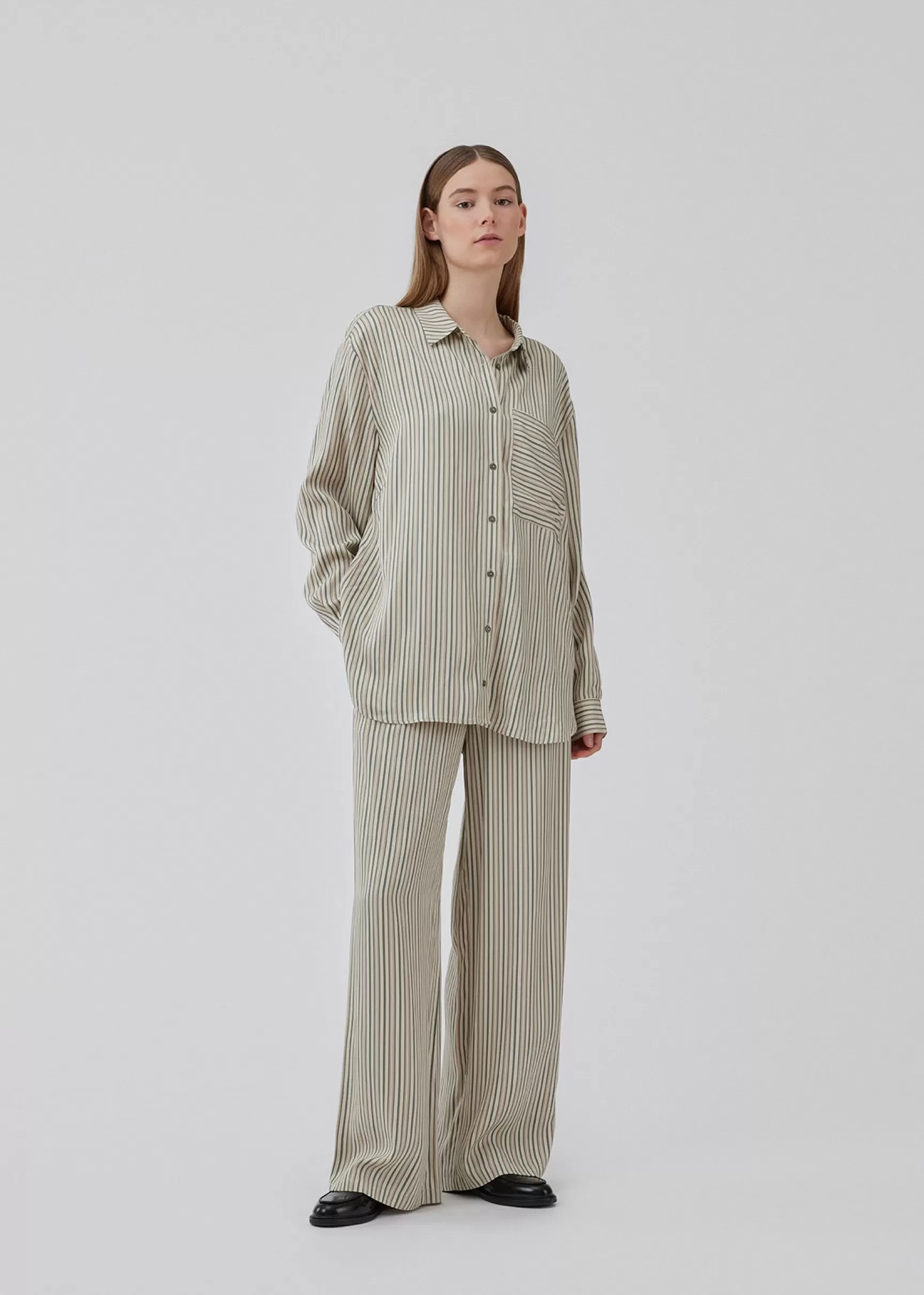 Sale Modström HissaMD print shirt - Soft Stripe SoftStripe