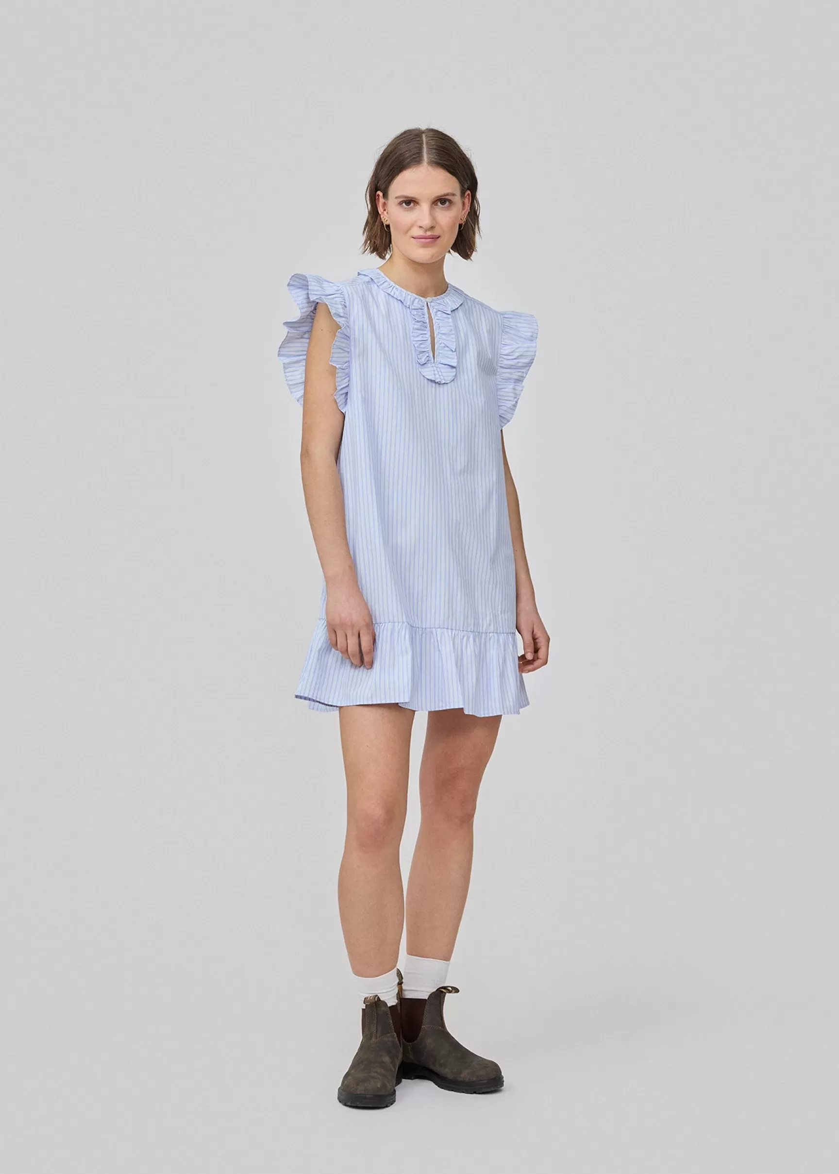 Store Modström InaraMD dress - Light Blue stripe LightBluestripe