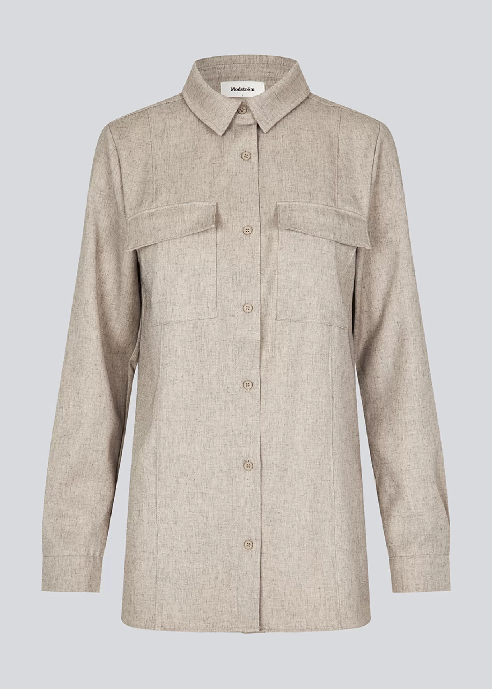 Fashion Modström KalemMD shirt - Beige melange Beigemelange