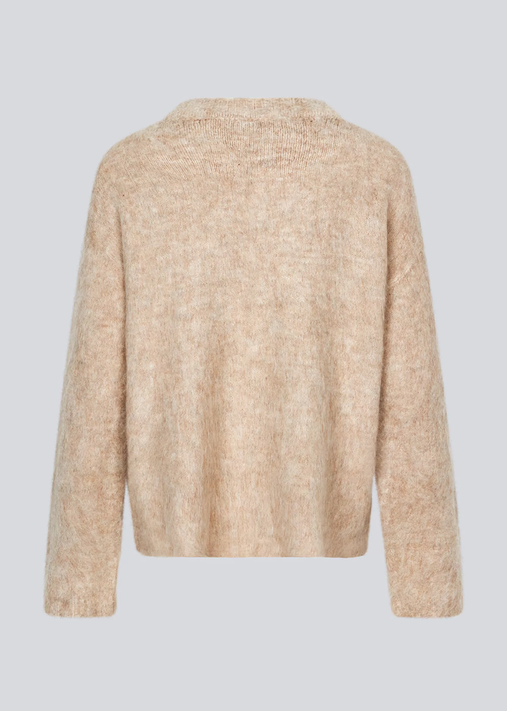 Store Modström KaneMD v-neck - Beige melange Beigemelange