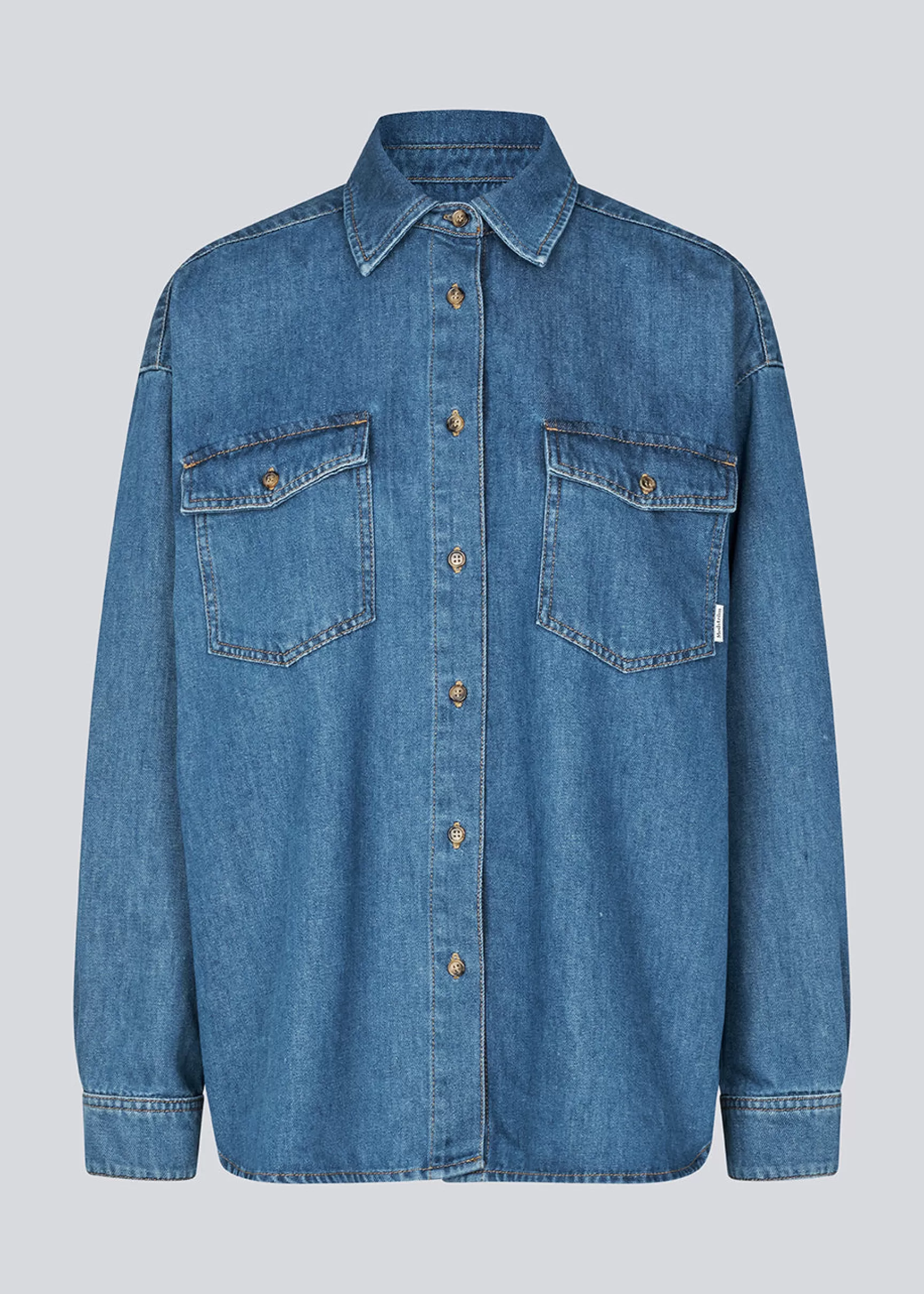 Hot Modström KenaMD shirt - Medium Blue MediumBlue