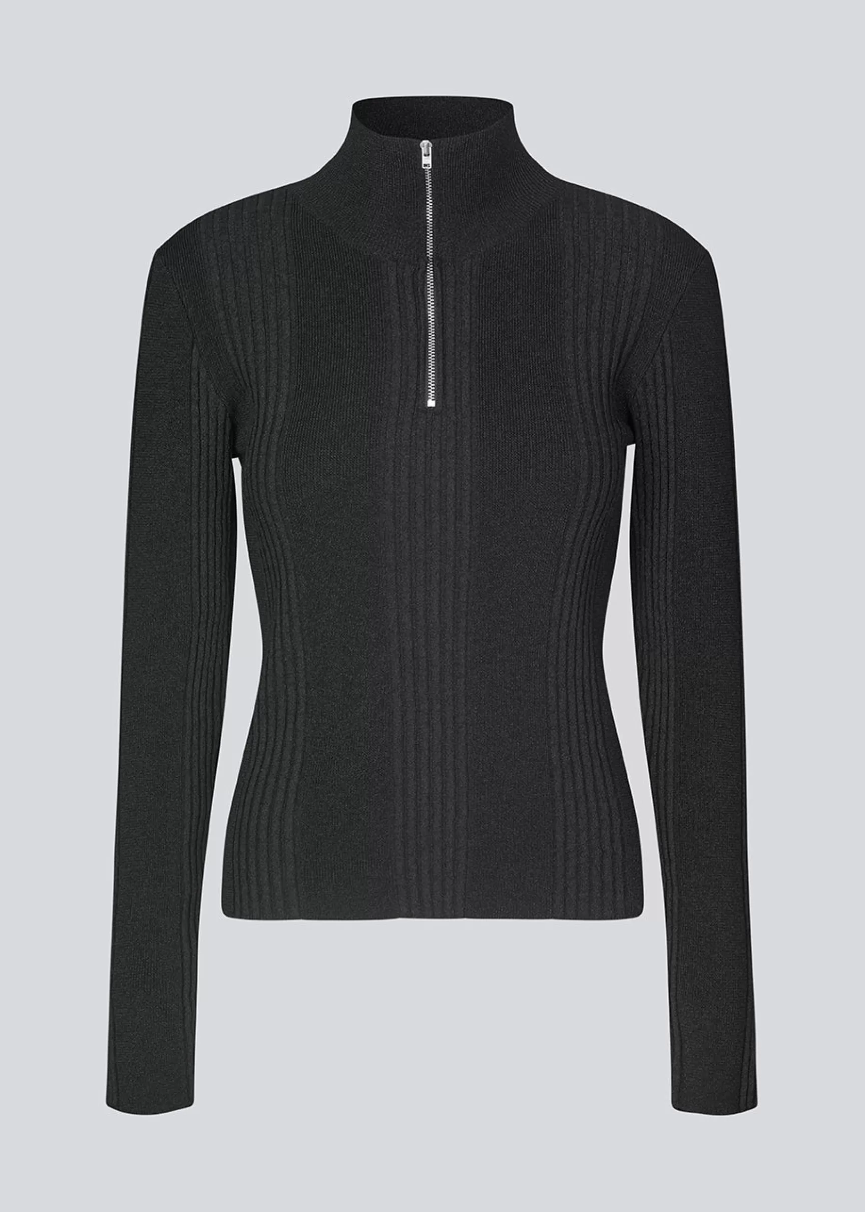 Fashion Modström KrissaMD zip t-neck - Black