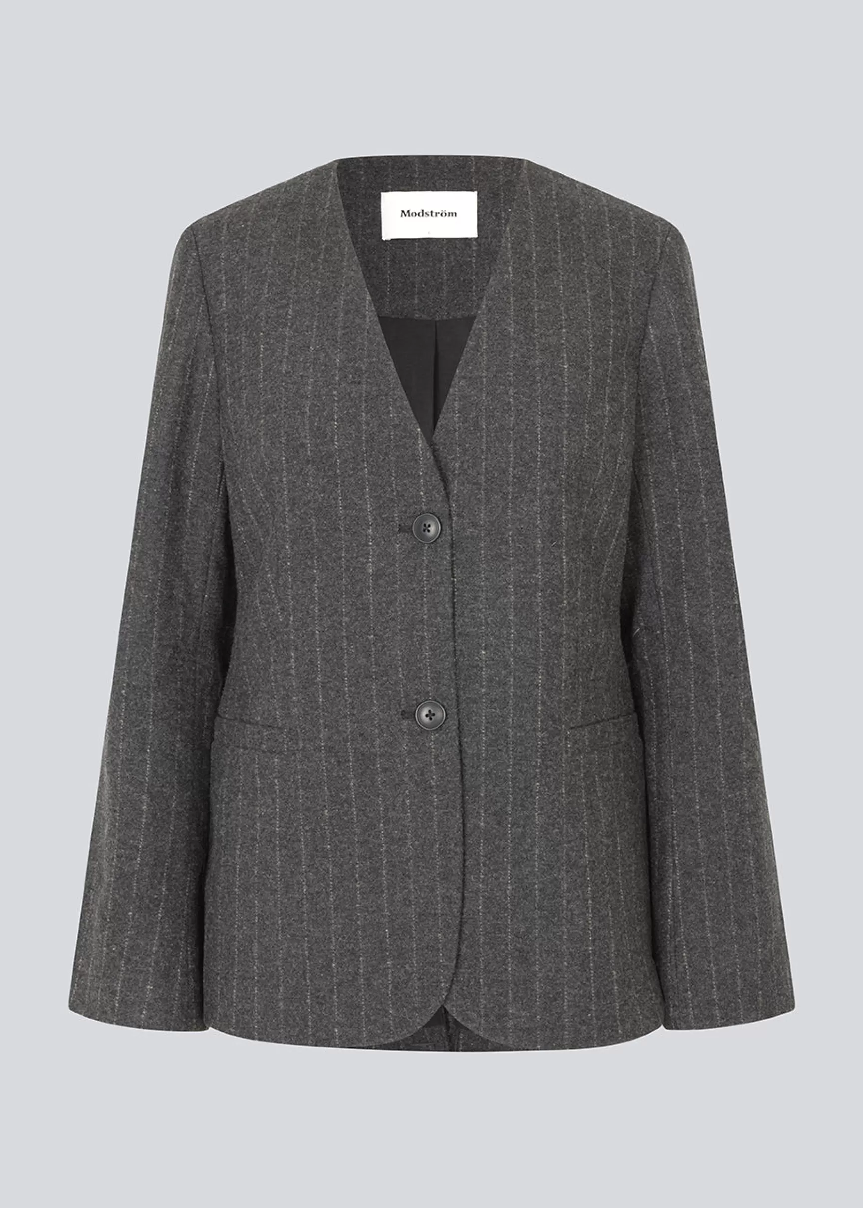 Discount Modström KristolMD blazer - Dark Grey Pinstripe DarkGreyPinstripe