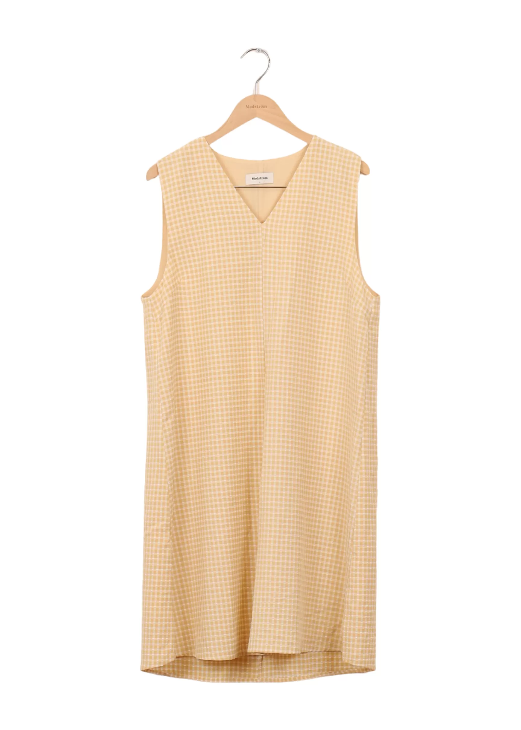 Flash Sale Modström Preloved RimmeMD dress - Beige Check BeigeCheck