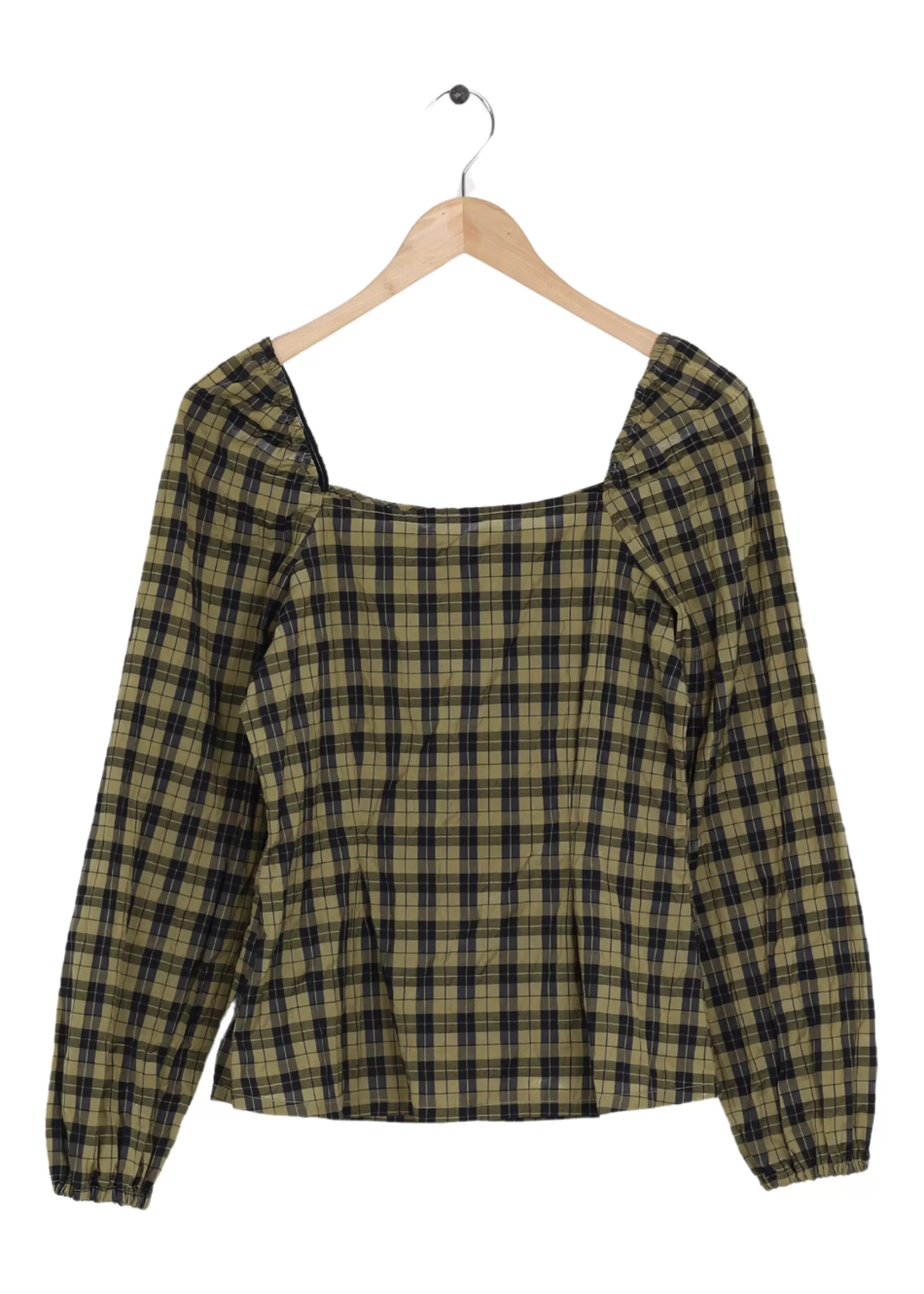 Hot Modström Preloved Truly top - Black khaki check Blackkhakicheck