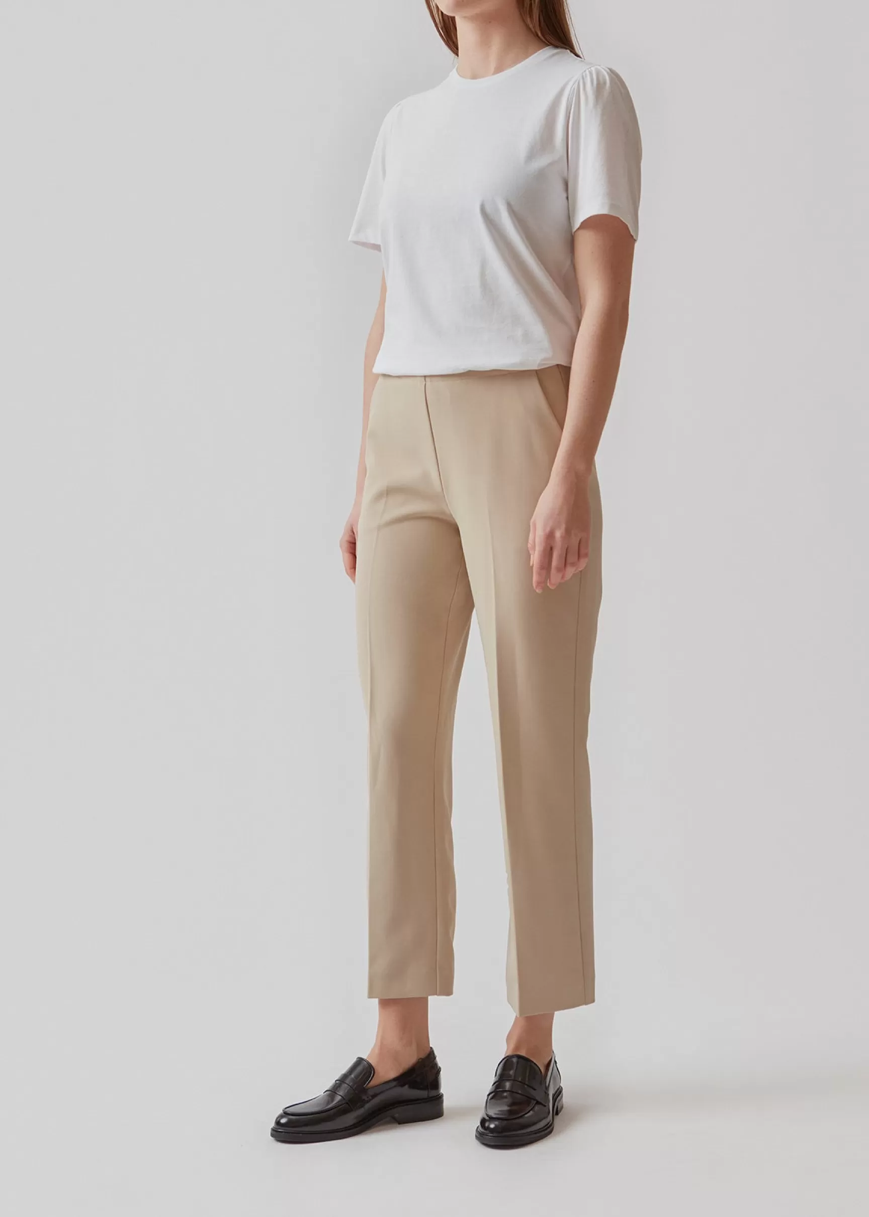 Outlet Modström NelliMD cropped pants - Powder Sand PowderSand