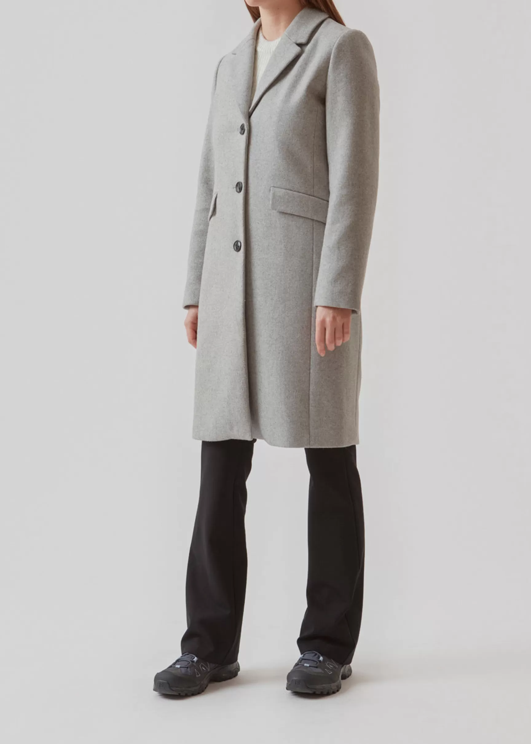 Shop Modström Pamela coat - Grey Melange GreyMelange