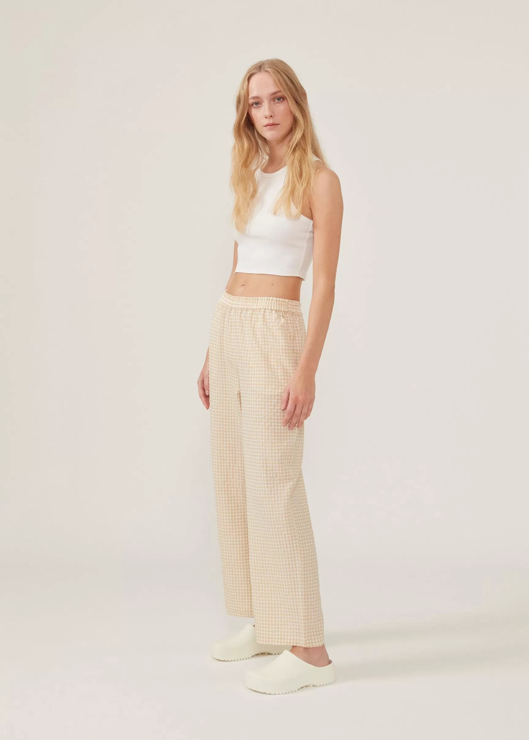 Hot Modström RimmeMD pants - Beige Check BeigeCheck