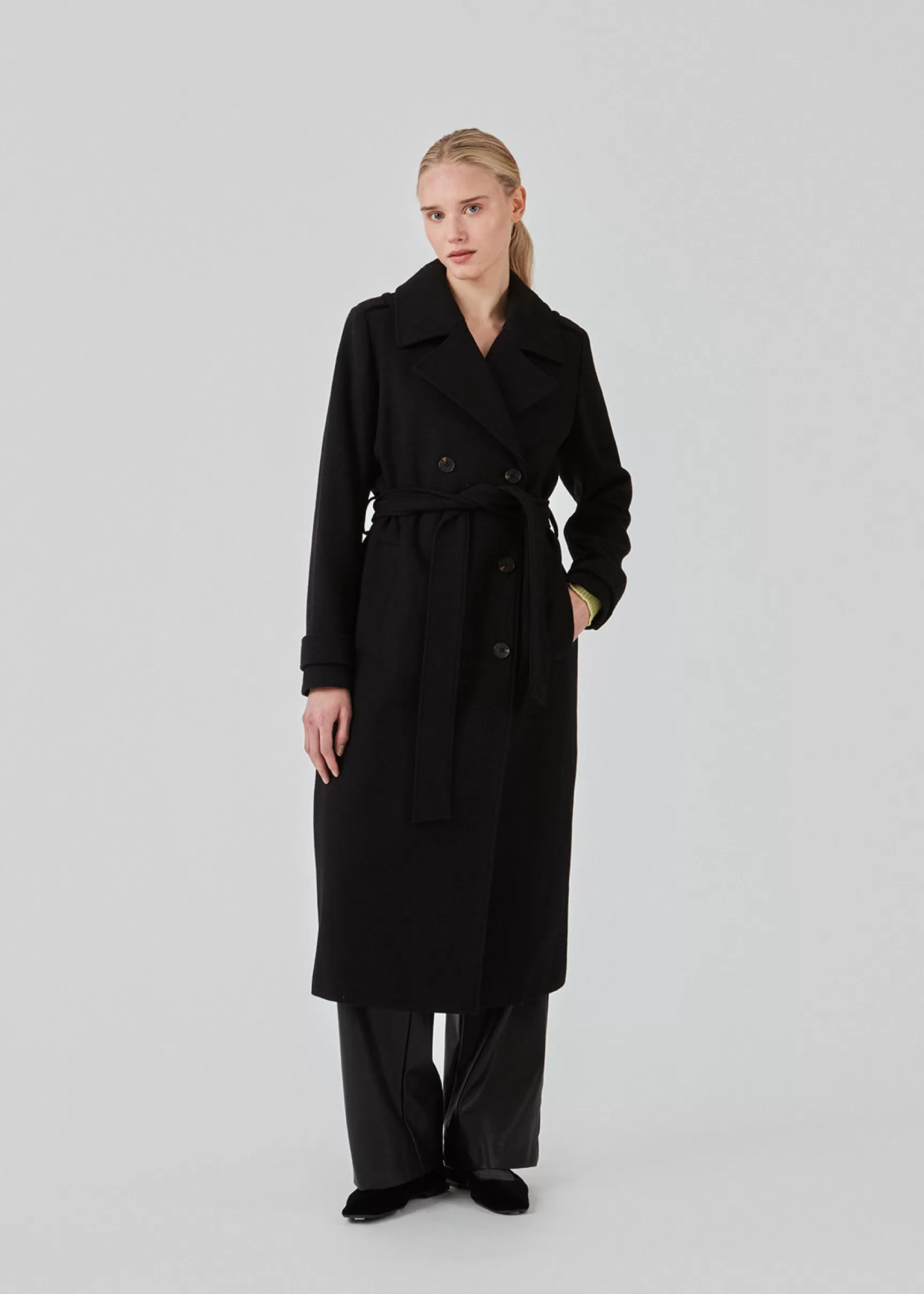 Shop Modström ShayMD coat - Black