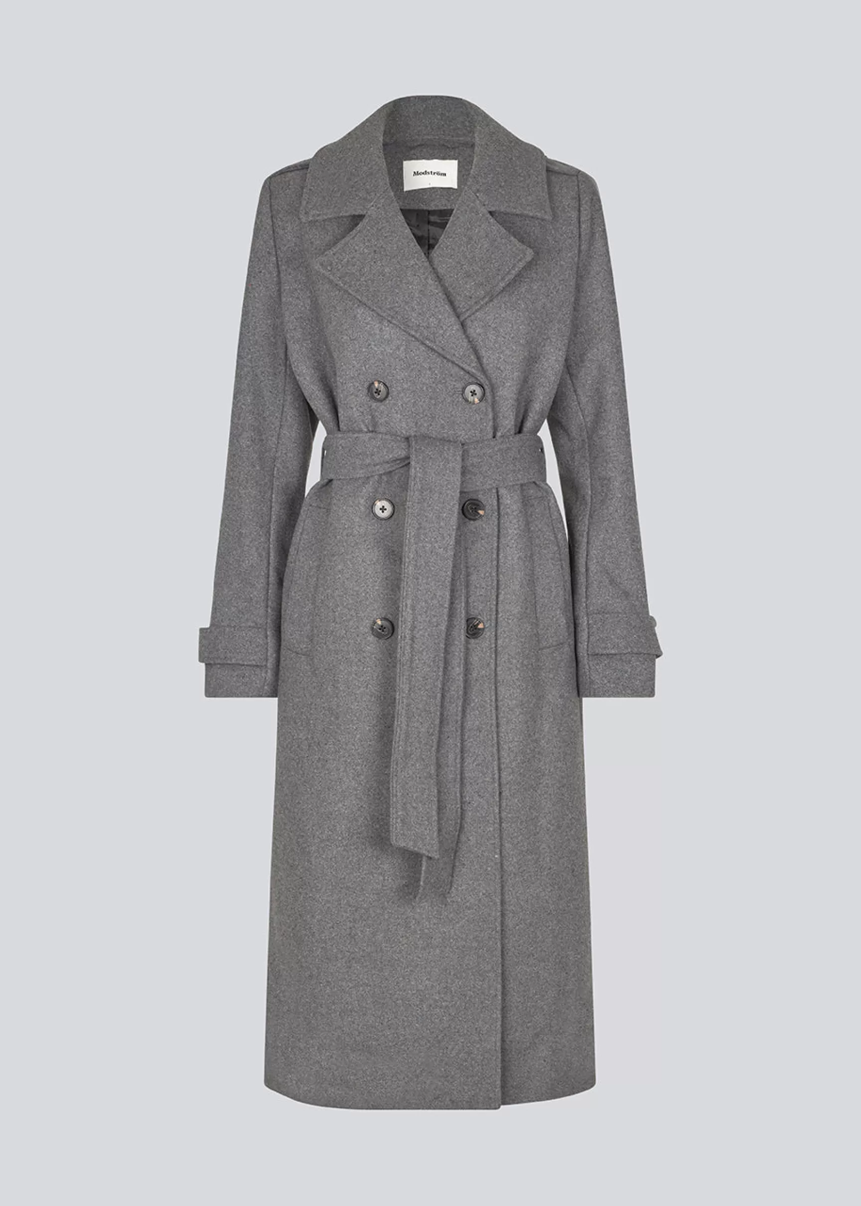 Online Modström ShayMD coat - Dark Grey Melange DarkGreyMelange