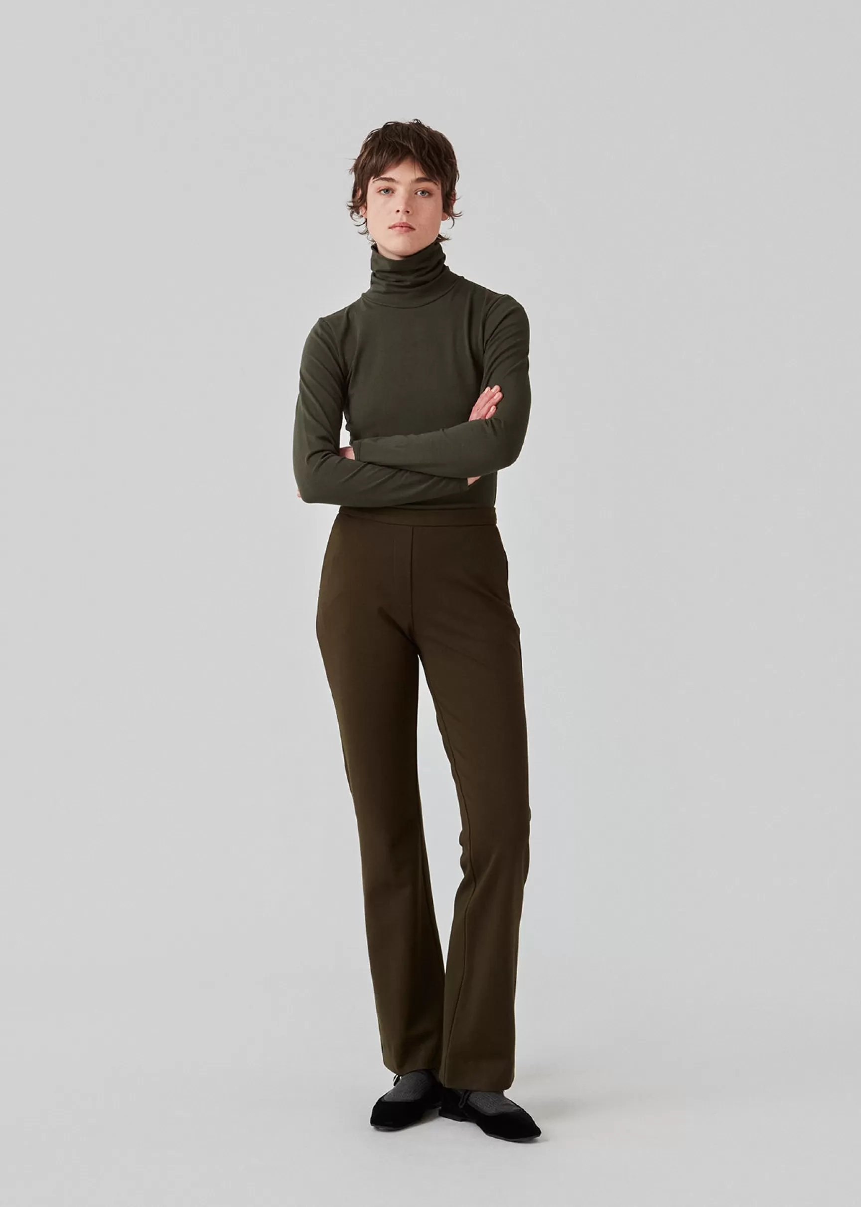 Discount Modström Tanny flare pants - Deep Pine DeepPine