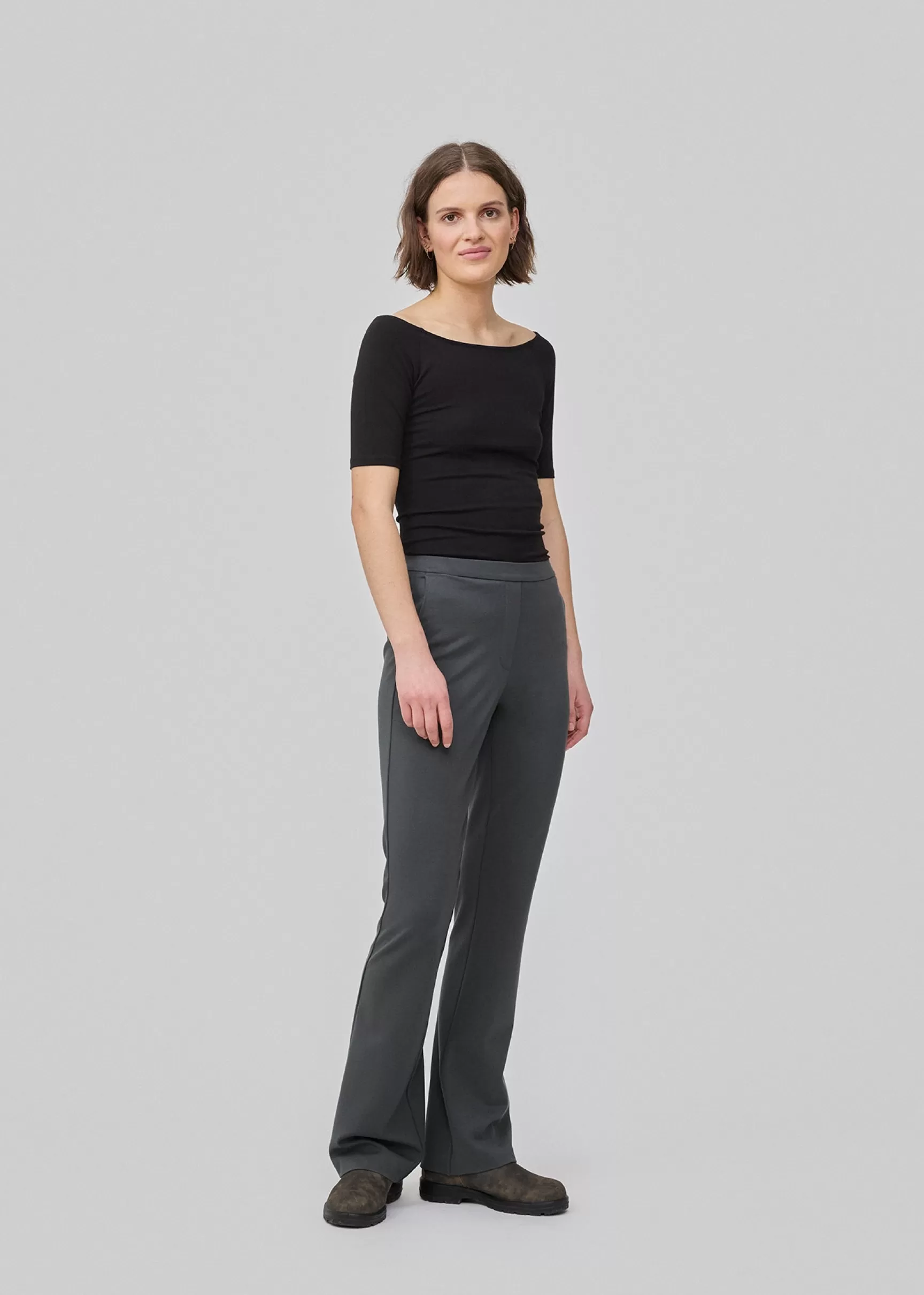 Fashion Modström Tanny flare pants - Harbor Green HarborGreen