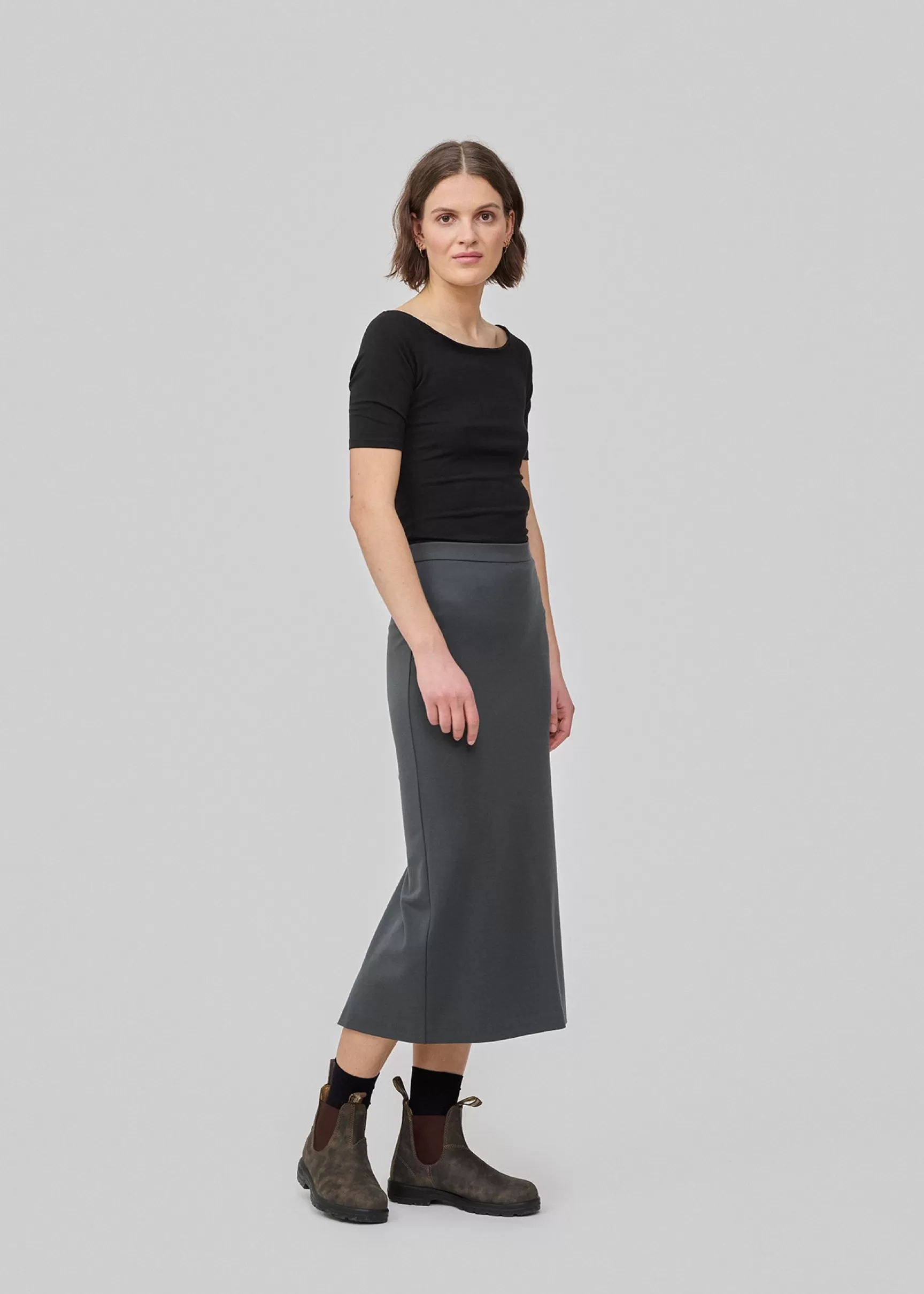 Outlet Modström TannyMD long skirt - Harbor Green HarborGreen