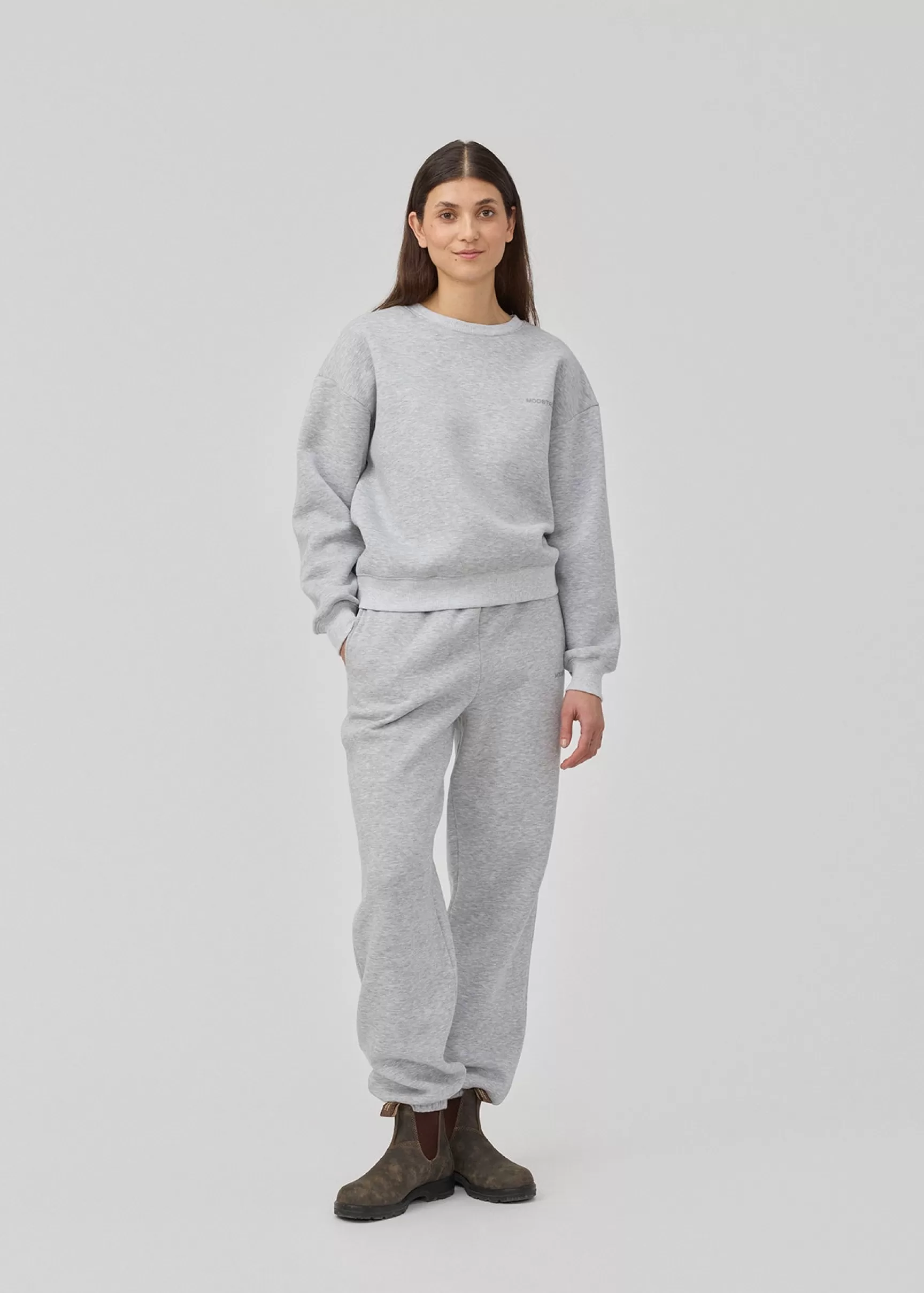 Online Modström TiaMD pants - Grey Melange GreyMelange