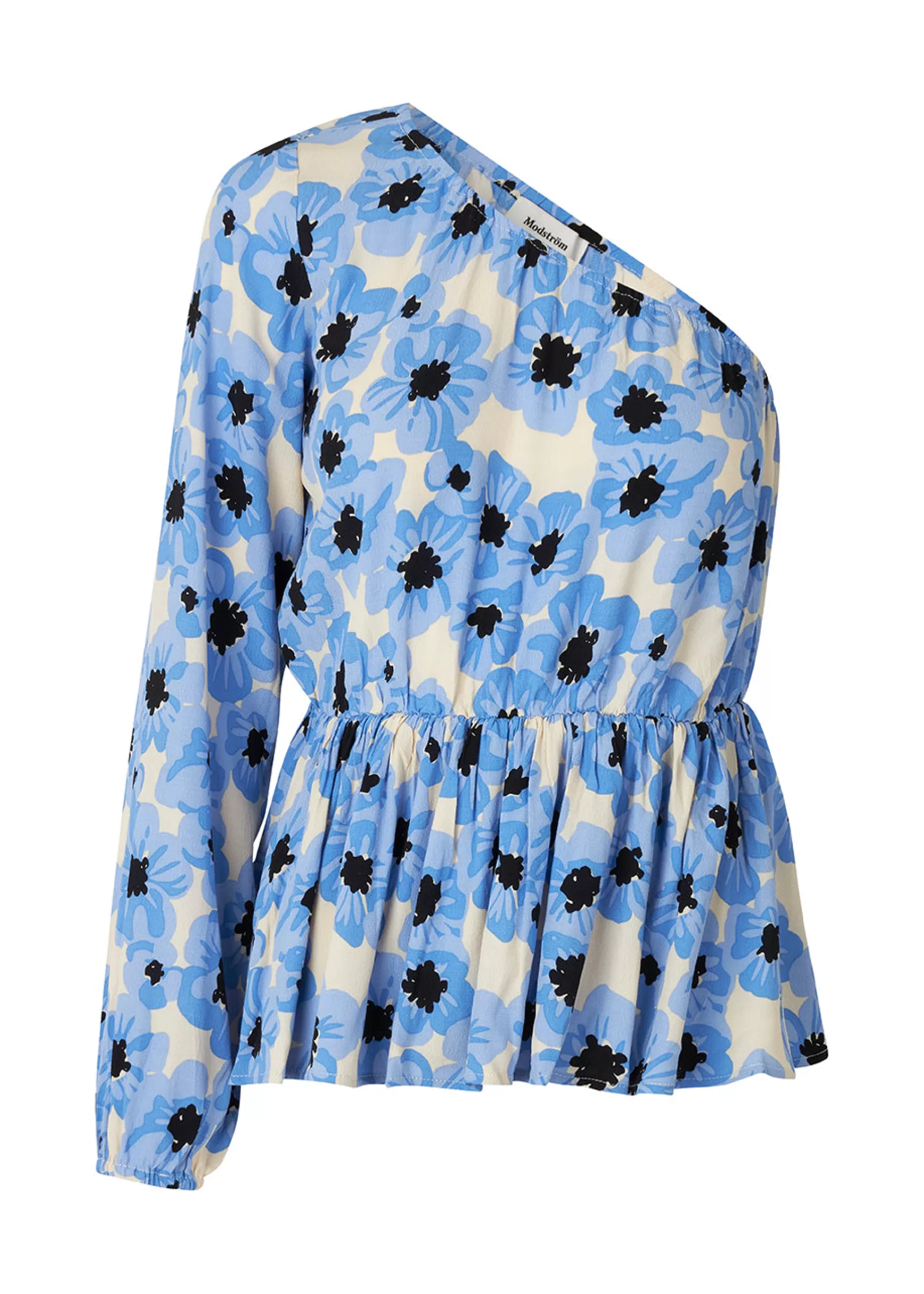 Best Modström TorahMD print one shoulder top - Blue Pearl Flower BluePearlFlower